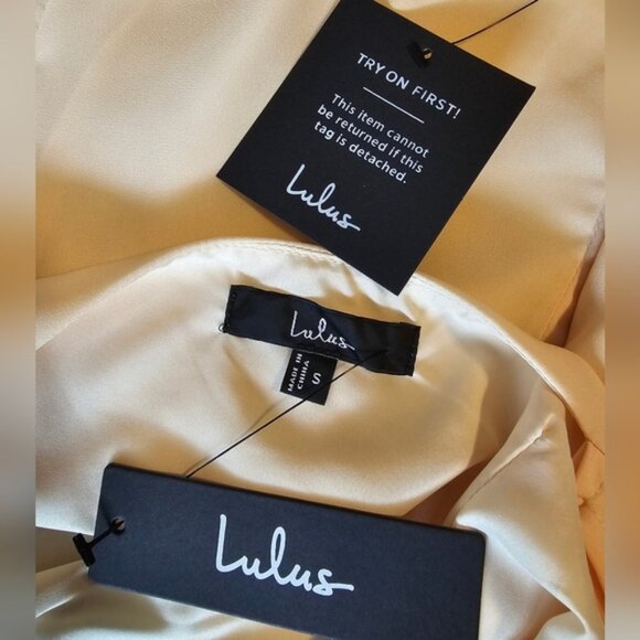 Lulus Dulcea Yellow Floral Sleeveless Mini Dress, Size Small - Picture 10 of 10